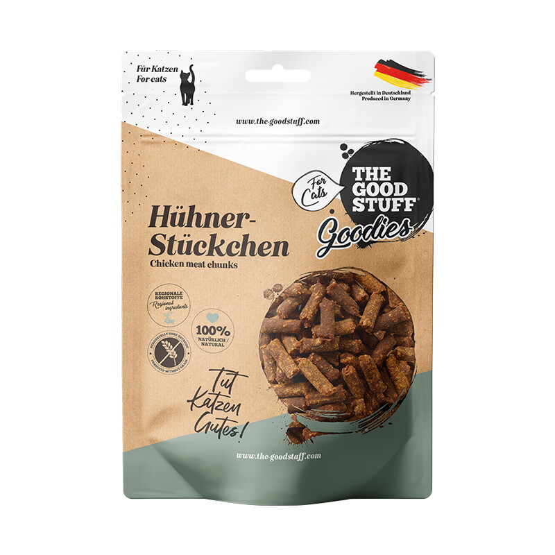 The Goodstuff Hühner-Stückchen Cat 4 x 150g