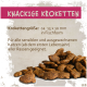 Fischöl, Biotin, Zink und Kupfer in einem Tropfen Öl; der Text beschreibt Vorteile für die Haut und das glänzende Fell von Haustieren.