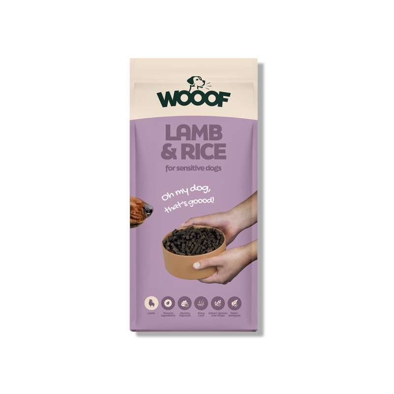 WOOOF Kaltgepresst Lamm-Reis 14 kg