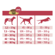 Guide d'alimentation pour la nourriture pour chiens Select Gold, montrant les quantités quotidiennes recommandées en fonction des catégories de poids des chiens (2,5-80 kg).