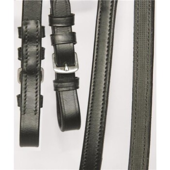 Drei schwarze Leder-Hundeleinen nebeneinander präsentiert, die verschiedene Stile und Texturen zeigen.