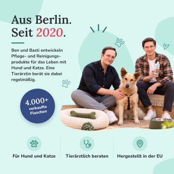 Pawlies Produkt für natürliche Zahnpflege, das gesunde Zahnfleisch und Mundhygiene fördert, mit einem "3-FACH SCHUTZ"-Abzeichen.