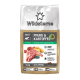 Wildsterne Trockenfutter für erwachsene Hunde, Verpackung mit Aufschrift 'PFERD & KARTOFFEL' 15 kg, 25 % Pferd, zeigt rohes Fleisch, Kartoffeln und Heidelbeeren