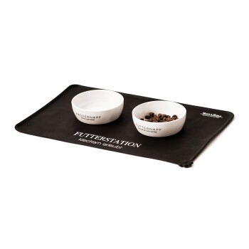 Futterstation 3er Set Katze schwarz