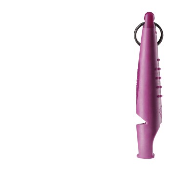 Lila Kunststoff-Tiernagelknipser mit Metall-Schlüsselring, entworfen für kleine Tiere.