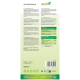 Rücketikett des Stiefel Spitzwegerich-Produkts: Logo und Titel, mehrsprachige Fütterungshinweise für Pferde, 500 g, Barcode und Vegan-Symbole.