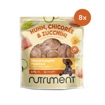 Schonend gegarte Medaillons Huhn, Chicorée & Zucchini 8x800 g