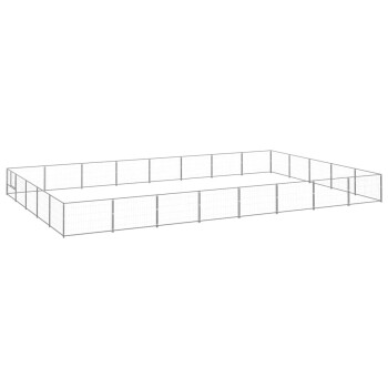 Hundezwinger Stahl silber 8 m, 5 m, 70 cm