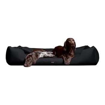 MORITZ KOMFORT Hundebett Hundesofa M - XXXL 90 110 130 160 185 cm schwarz 1,1 m, 25 cm, 90 cm