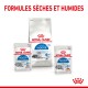 Produits alimentaires pour chats Royal Canin pour chats d'intérieur âgés de 7 ans et plus, présentant des formules sèches et humides, avec un accent sur la nutrition de santé féline.