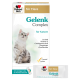 Boîte Doppelherz « für Tiere » Gelenk Complex für Katzen avec un chat tigré ; texte visible : Lachsöl, Vitamin E, Grünlippmuschel.