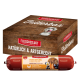 Fleischeslust Futterbox Hundefutterbox mit zarter Geflügelwurst, Süßkartoffeln, Heidelbeeren und Kamille.