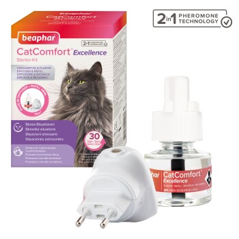 Beaphar CatComfort® Excellence, diffuseur et recharge aux phéromones pour  chat et chaton
