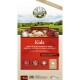 Bellfor Premium Pur Hundefutterbeutel mit der Aufschrift "Kids", ideal für Welpen und säugende Hunde, mit Bildern der Zutaten und einem Gewicht von 10 kg.