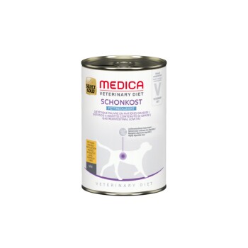 Medica Nassfutter Hund Adult Schonkost fettreduziert, mit Huhn 6x400 g