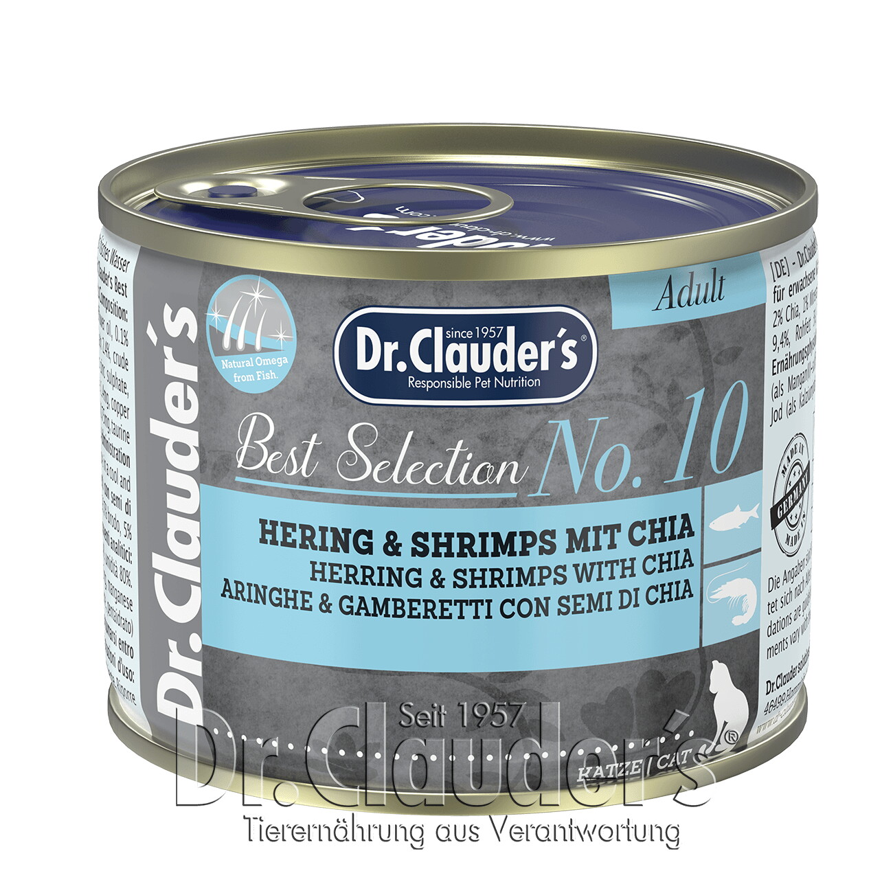 Dr. Clauder's Best Selection No 10 Hering & Shrimps mit Chia 12x200 g