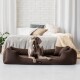 MORITZ VIP Hundebett Hundesofa braun 90 cm, 22 cm, 75 cm
