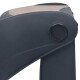 Nahaufnahme einer dunkelgrauen Tierpflege-Tischkante mit einer glatten Oberfläche und abgerundeten Ecken, die ein robustes Design zeigt.