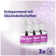 Drei Feliway Classic Nachfüllflaschen mit lila Etiketten; deutscher Text 'Entspannend mit Glücksbotschaften' und '3x 30 TAGE'.