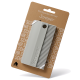 Tierhaarentferner-Schaber mit Kamm auf brauner Verpackung mit der Aufschrift „Tierhaarentferner Scraper“ der Marke Schlitzoh.