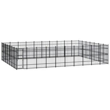 Hundezwinger Box Stahl 9,6 m, 6,72 m, 2 m