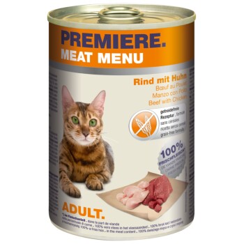 Meat Menu Adult Bœuf et poulet 12x400 g