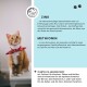 Anzeige für ein Haustierpflegeprodukt, das einen Hund und eine Katze zeigt, und die Vorteile von Borretschöl, Nachtkerzenöl, Brennnesselpulver und Biotin hervorhebt.