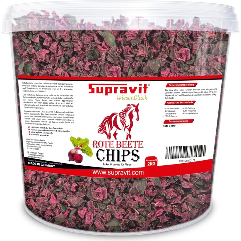 Supravit Rote Beete Chips 2kg Pferdeleckerli