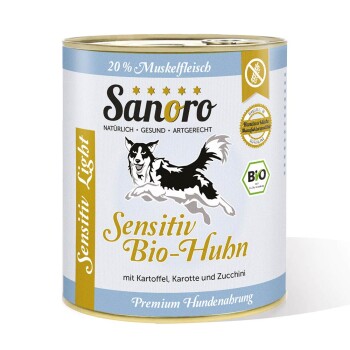 Sanoro Sensitiv BIO-Huhn mit BIO-Gemüse 6x800g