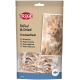 Eine Packung TRIXIE Natur- und Trockenfischsnacks mit einem Foto einer flauschigen orangefarbenen Katze. Die Vorderseite zeigt den Produktnamen in mehreren Sprachen.
