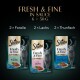 Fresh & Fine Nassfutter Katze Adult, Multipack, in Sauce 36x50 g Lachs, Thunfisch und Forelle