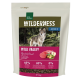 1 kg Beutel Real Nature Wilderness Hundefutter, "Wild Valley," mit Wolf-Bild; 60% Pferd & Rind, 40% Früchte & Gemüse, keine Körner.