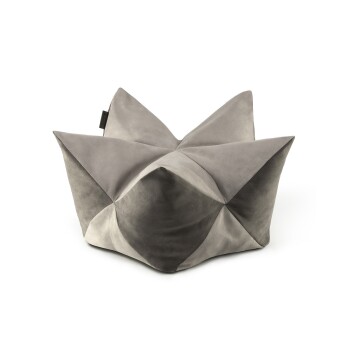 Lionto Hundebett – Kronenkissen hellgrau/ dunkelgrau M