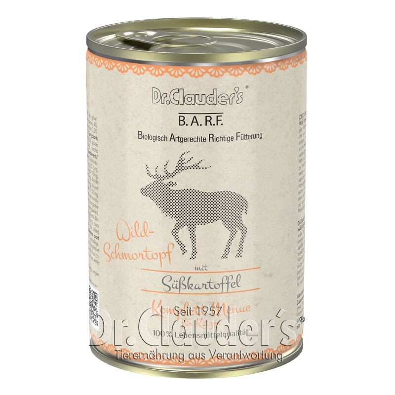 Dr. Clauder's B.A.R.F. Komplett Menue Wild Schmortopf