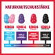 KONG NATURKAUTSCHUKSTÄRKE: Puppy (blau/rosa), Senior (lila), Classic (rot), Extreme (schwarz); weich → fest