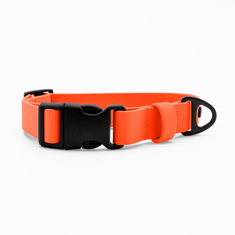 THE DOG IDEA Biothane Halsband Orange Klickverschluss S