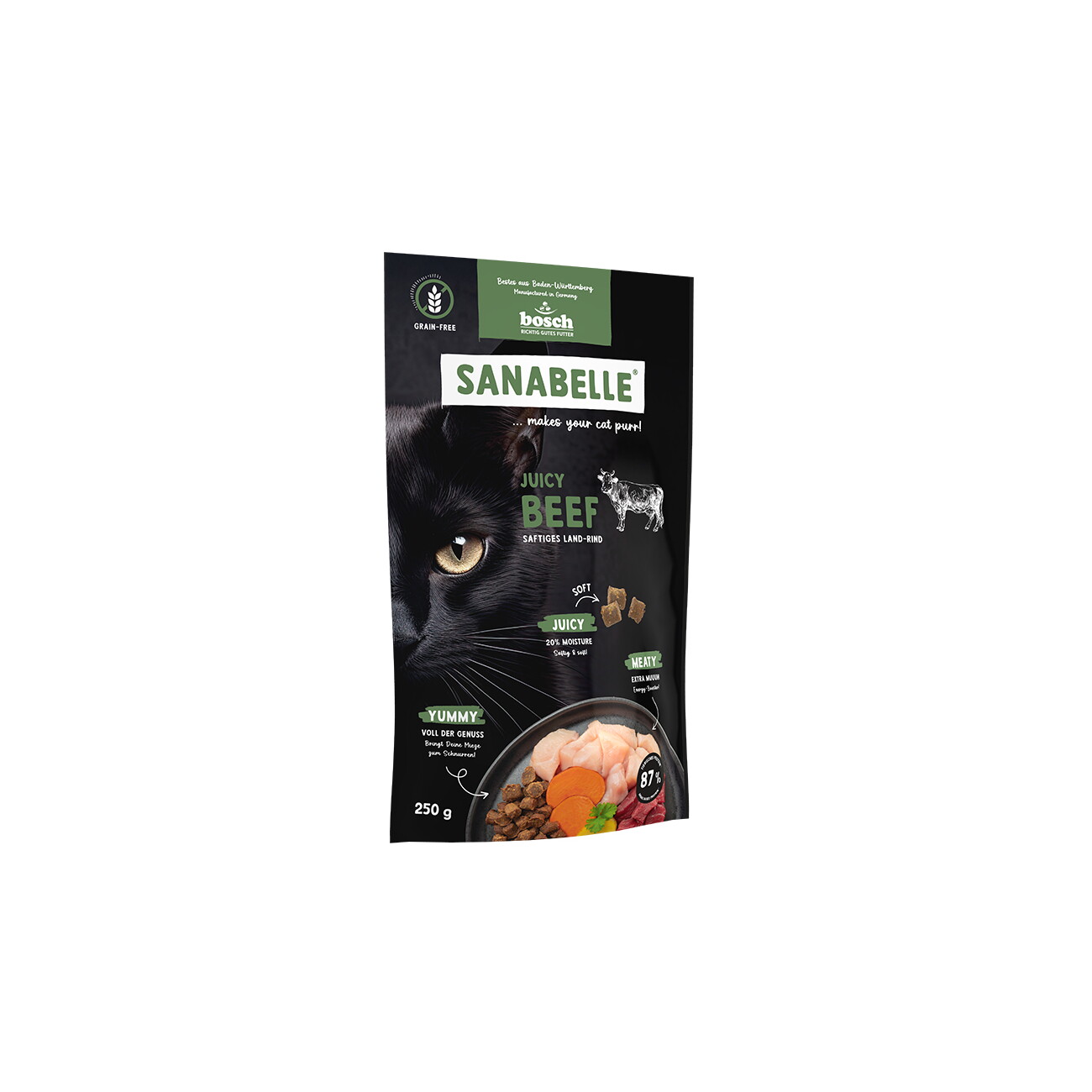 Sanabelle Trockenfutter Katze, Adult, Land-Rind 250 g