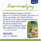 Vitakraft "LIFE Power" Haustierfutterverpackung, die natürliche Zutaten wie Mais, Früchte, Samen und 14,0% Rohfaser zeigt.