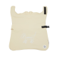 Beige Autositzbezug für Hunde mit einer weißen Umrisszeichnung eines Hundes und dem "Barkalot"-Logo, mit verstellbaren Riemen und einer Tasche.