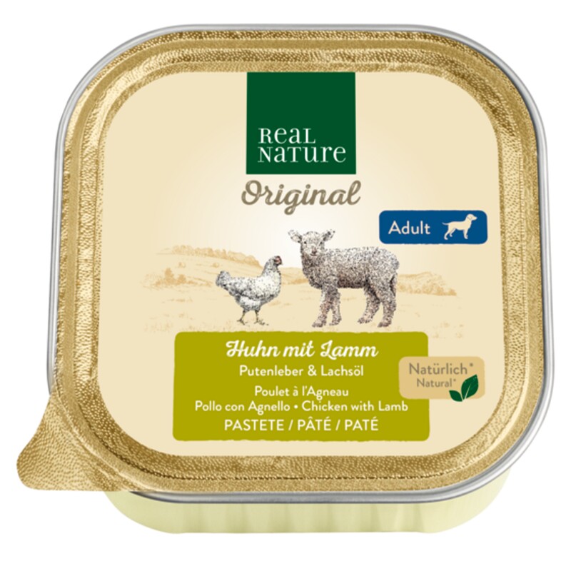 REAL NATURE Adult Lam & Kalkoen Lever 17x100 g