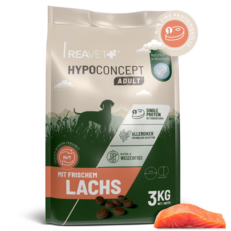 REAVET Hundetrockenfutter Hypoconcept – Lachs | 3kg