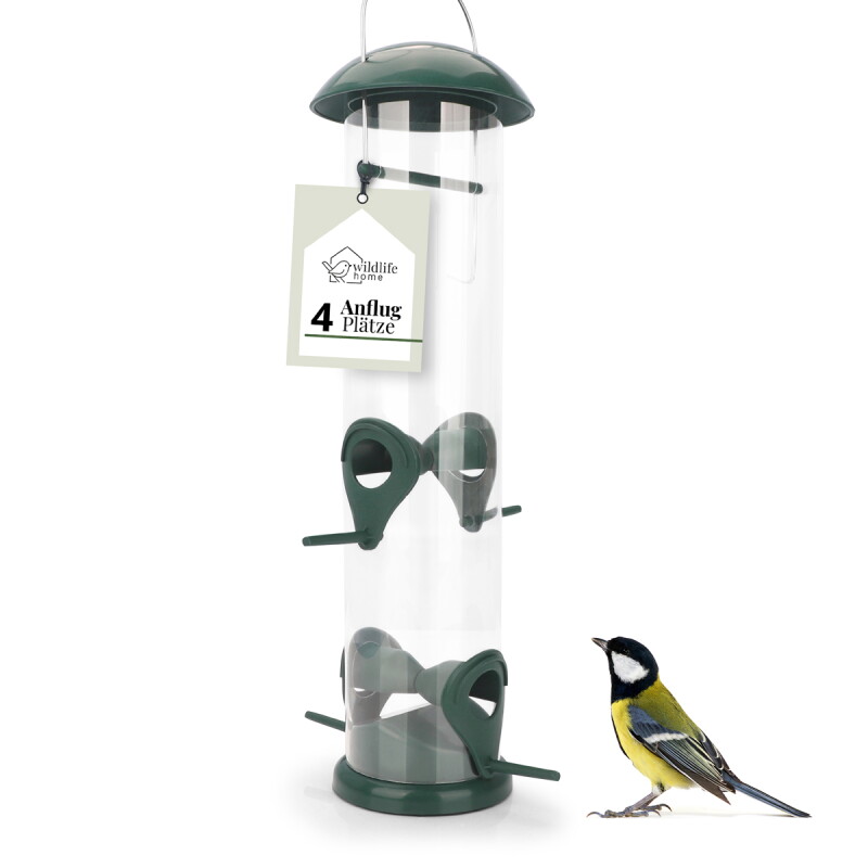 WILDLIFE HOME Vogelfuttersäule für Körnerfutter, 30cm