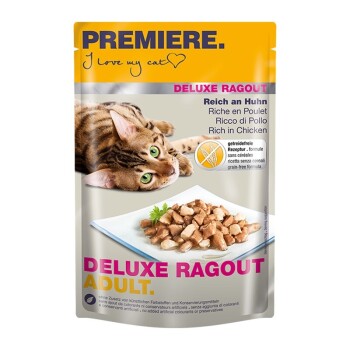 PREMIERE Deluxe Ragout Adult 22x85g Reich an Huhn