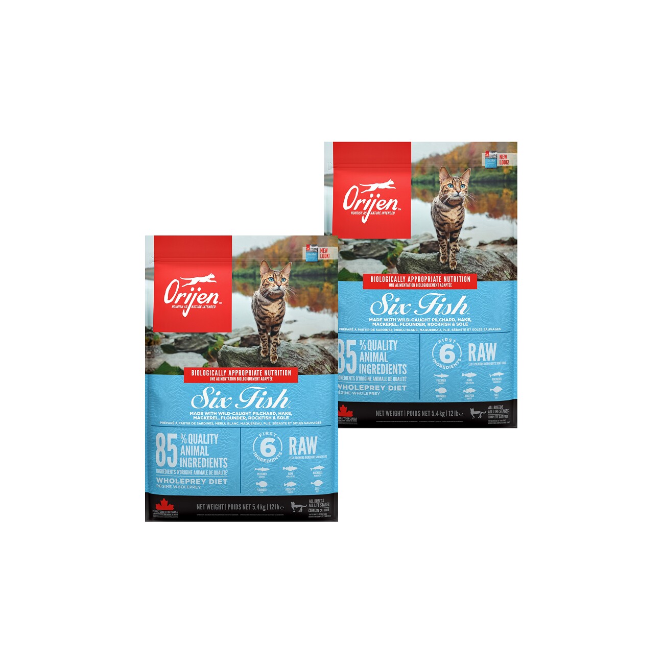 Orijen Six Fish Cat 2x5,4 kg