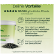 Eimer mit Zink‑Ergänzungsfuttermittel und Pellets; deutscher Text: „Deine Vorteile“ und „90.000 glückliche Pferde“