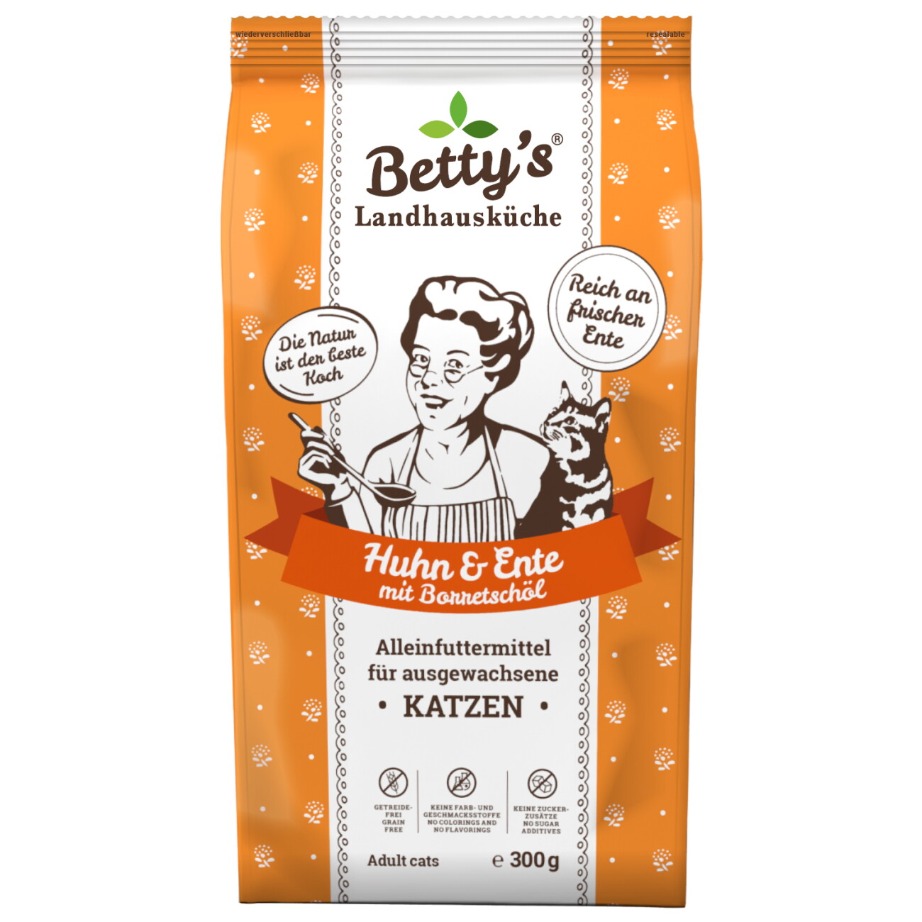 Betty's Landhausküche Trockenfutter Huhn Ente 300 g