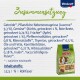 Vitakraft Haustierfutterpaket zeigt "Zusammensetzung" mit Zutaten wie Getreide, Gemüse, Früchte und Nährstoffdetails.