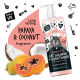 Flasche mit Bugalugs Luxury 2-in-1 Katzen-Shampoo und -Conditioner mit Papaya- und Kokosnussduft, mit einer Cartoon-Katze und dem Text "Hergestellt im Vereinigten Königreich."