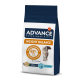 Eine Tüte Advance Veterinary Diets Weight Balance Katzenfutter mit einem Katzenbild, mit Text, der 83% Wirksamkeit nach 3 Monaten hervorhebt.