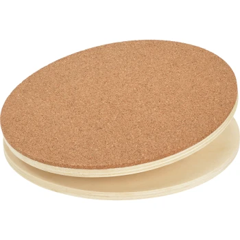 Holzfuttergeschirr für Haustiere mit einem Korkdeckel, entworfen für Stabilität und einfache Reinigung.